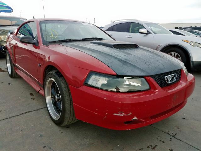 1FAFP42X72F105891 - 2002 FORD MUSTANG GT BURGUNDY photo 1