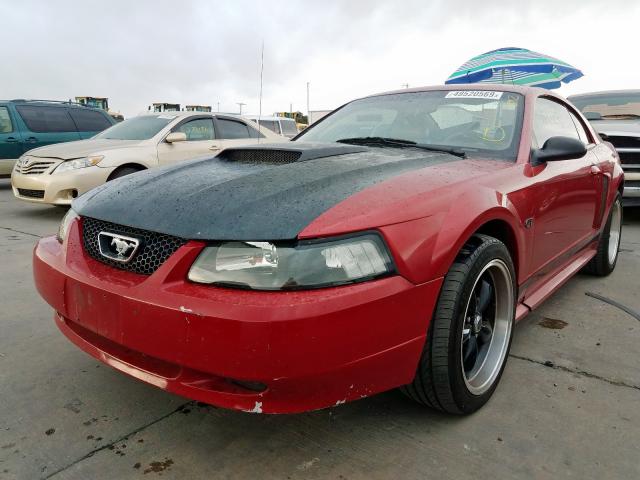 1FAFP42X72F105891 - 2002 FORD MUSTANG GT BURGUNDY photo 2