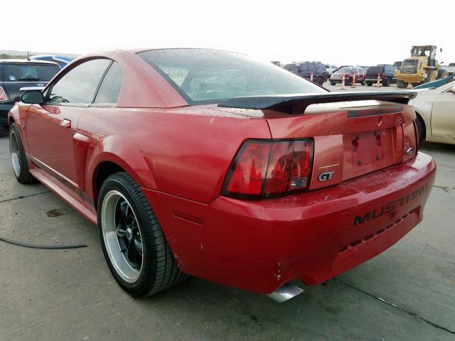 1FAFP42X72F105891 - 2002 FORD MUSTANG GT BURGUNDY photo 3