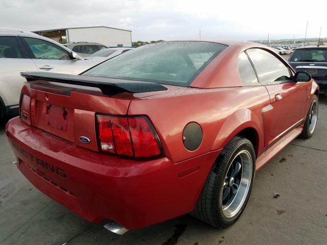 1FAFP42X72F105891 - 2002 FORD MUSTANG GT BURGUNDY photo 4