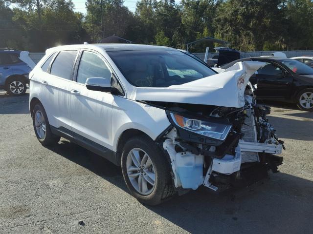 2FMPK3J92JBB36309 - 2018 FORD EDGE SEL WHITE photo 1