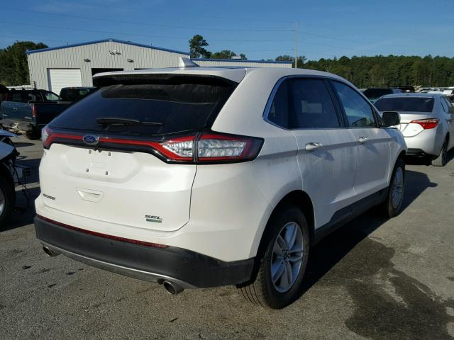 2FMPK3J92JBB36309 - 2018 FORD EDGE SEL WHITE photo 4