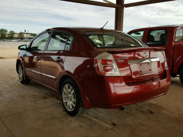 3N1AB6AP7CL733783 - 2012 NISSAN SENTRA 2.0 RED photo 3