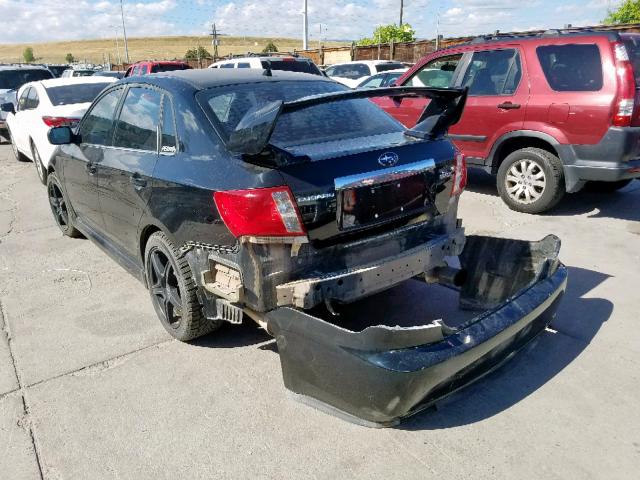 JF1GE76629G507268 - 2009 SUBARU IMPREZA WR BLACK photo 3