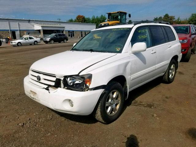 JTEEP21A360138978 - 2006 TOYOTA HIGHLANDER WHITE photo 2