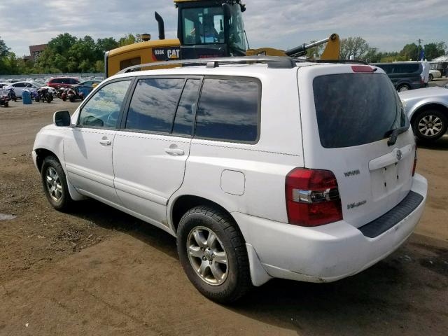 JTEEP21A360138978 - 2006 TOYOTA HIGHLANDER WHITE photo 3