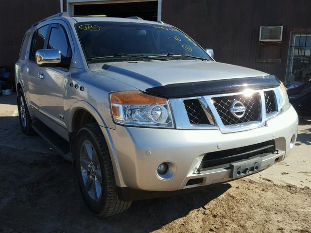 5N1AA08C88N609802 - 2008 NISSAN ARMADA SE SILVER photo 1