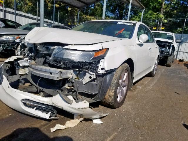 19UUA8F50DA014787 - 2013 ACURA TL TECH WHITE photo 2