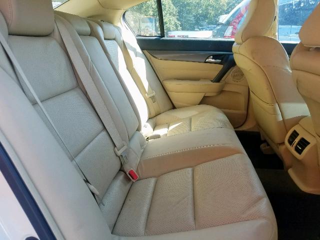 19UUA8F50DA014787 - 2013 ACURA TL TECH WHITE photo 6