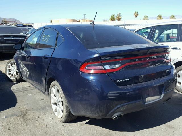 1C3CDFBA8DD341515 - 2013 DODGE DART SXT BLUE photo 3