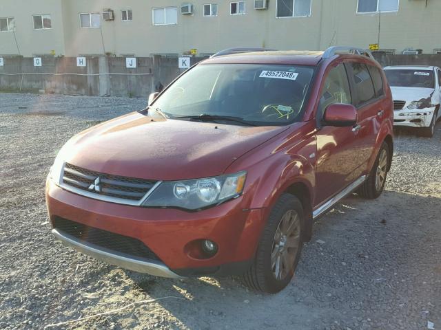 JA4MT31W69Z015022 - 2009 MITSUBISHI OUTLANDER RED photo 2