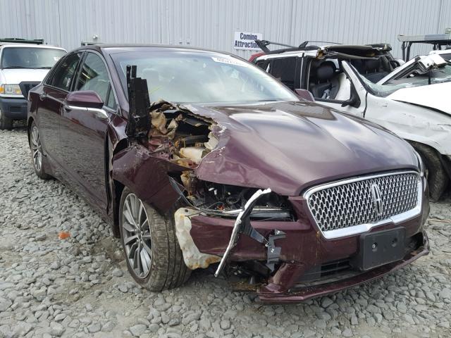 3LN6L5A9XHR613309 - 2017 LINCOLN MKZ PREMIE MAROON photo 1