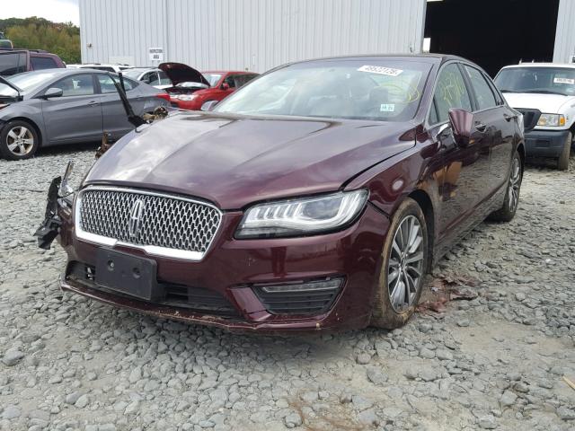 3LN6L5A9XHR613309 - 2017 LINCOLN MKZ PREMIE MAROON photo 2