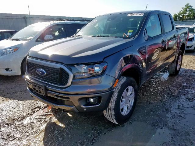 1FTER4EH7KLA17493 - 2019 FORD RANGER SUP GRAY photo 2