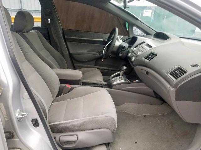 1HGFA16887L132945 - 2007 HONDA CIVIC EX SILVER photo 5