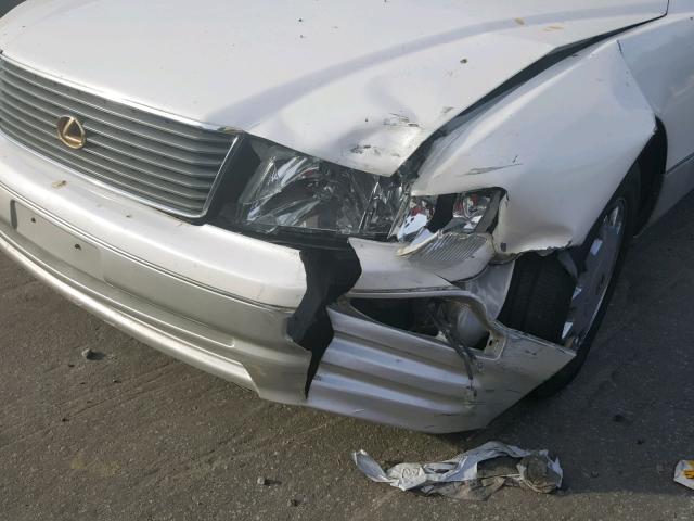 JT8BH28F8V0079199 - 1997 LEXUS LS 400 WHITE photo 9