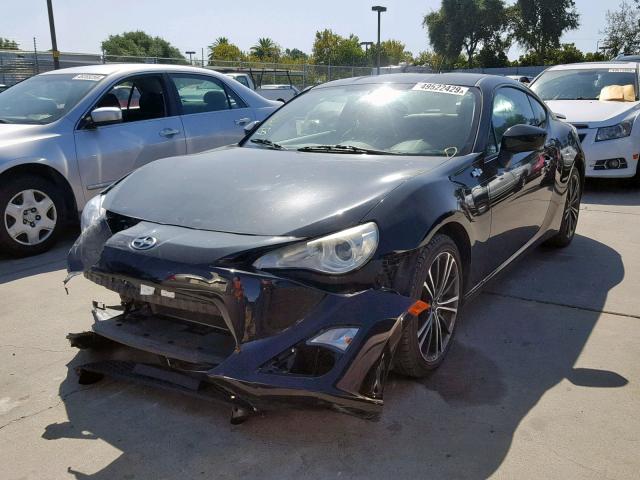 JF1ZNAA12D2726335 - 2013 TOYOTA SCION FR-S BLACK photo 2