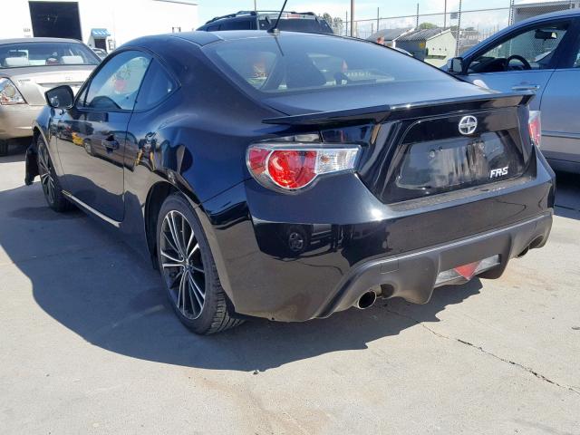 JF1ZNAA12D2726335 - 2013 TOYOTA SCION FR-S BLACK photo 3
