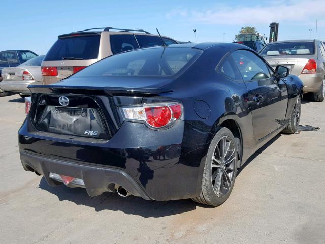 JF1ZNAA12D2726335 - 2013 TOYOTA SCION FR-S BLACK photo 4