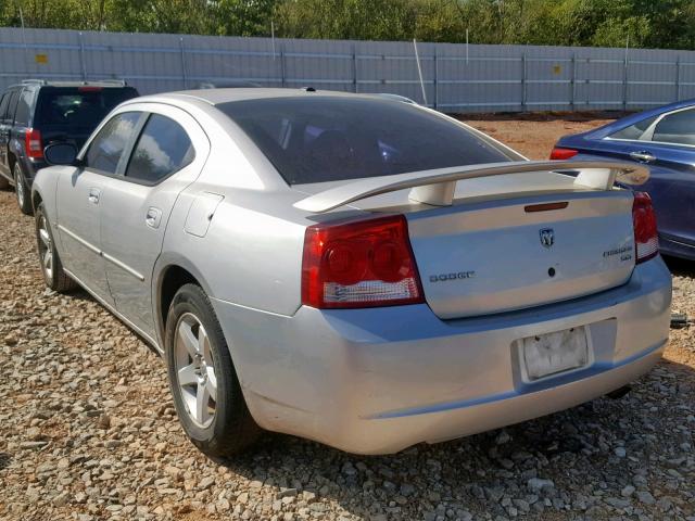 2B3CA3CV3AH196615 - 2010 DODGE CHARGER SX SILVER photo 3