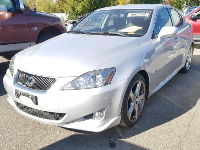 JTHBE262672010110 - 2007 LEXUS IS 350 SILVER photo 2