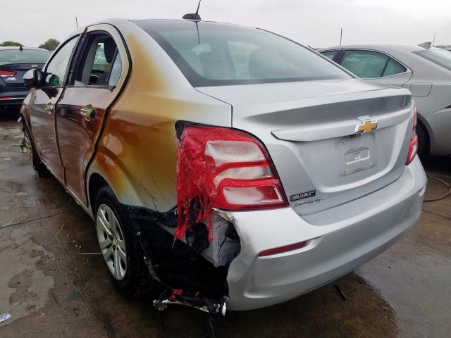 1G1JB5SH6J4127613 - 2018 CHEVROLET SONIC LS 银色 照片 3