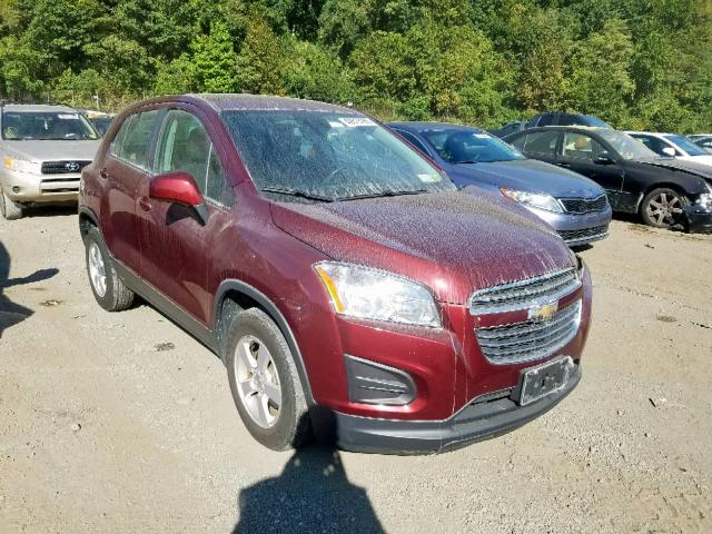 3GNCJNSB4GL154429 - 2016 CHEVROLET TRAX LS MAROON photo 1