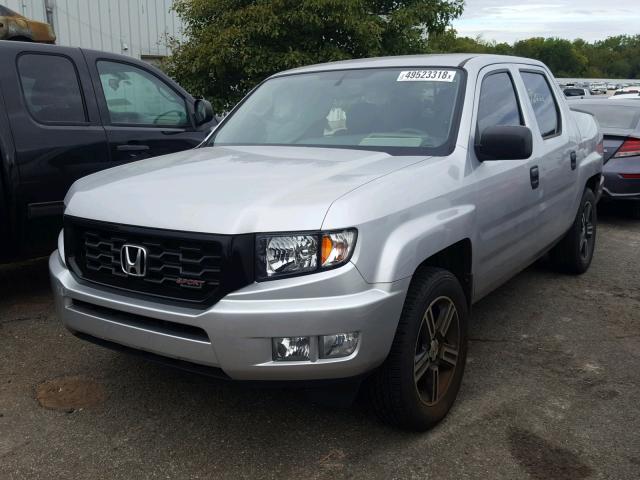 5FPYK1F72DB007005 - 2013 HONDA RIDGELINE SILVER photo 2