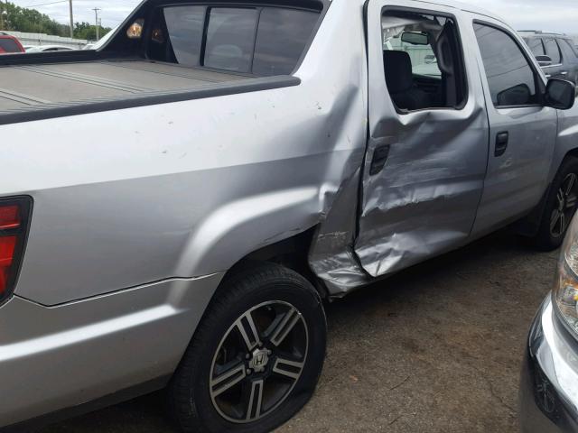 5FPYK1F72DB007005 - 2013 HONDA RIDGELINE SILVER photo 9