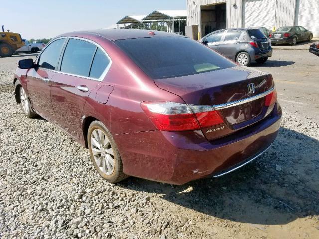 1HGCR2F8XEA038091 - 2014 HONDA ACCORD EXL RED photo 3