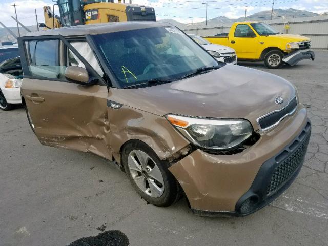 KNDJN2A24E7099387 - 2014 KIA SOUL BROWN photo 1