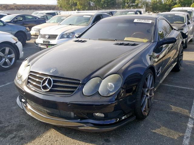 WDBSK76F64F079490 - 2004 MERCEDES-BENZ SL 600 BLACK photo 2