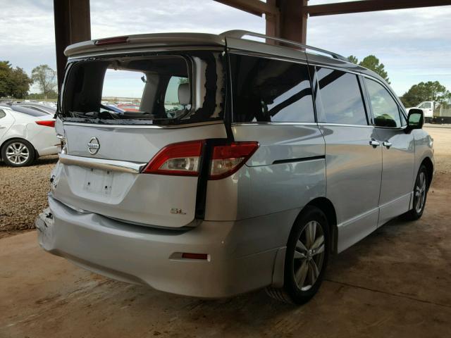 JN8AE2KP5F9128996 - 2015 NISSAN QUEST S SILVER photo 4