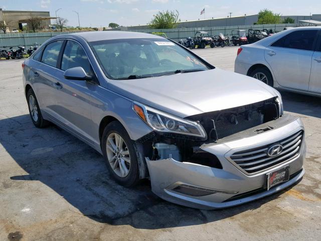 5NPE24AF3FH035265 - 2015 HYUNDAI SONATA SE SILVER photo 1