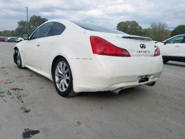 JN1CV6ELXBM262241 - 2011 INFINITI G37 WHITE photo 3