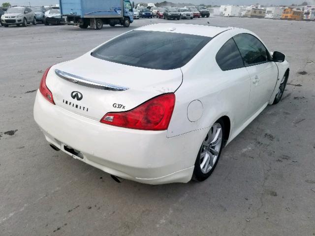 JN1CV6ELXBM262241 - 2011 INFINITI G37 WHITE photo 4