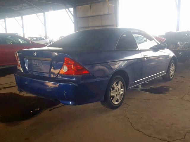 1HGEM22175L029997 - 2005 HONDA CIVIC DX V BLUE photo 4