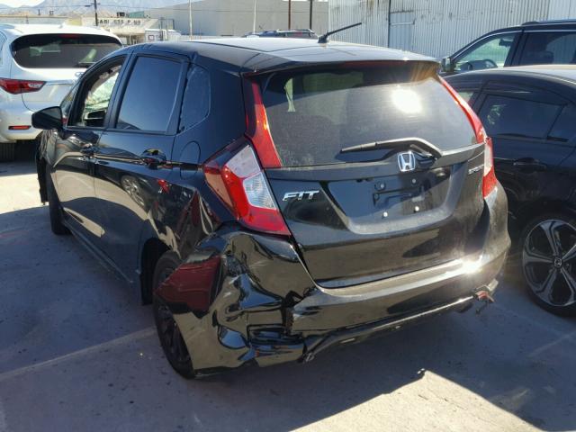 3HGGK5H62JM710693 - 2018 HONDA FIT SPORT BLACK photo 3