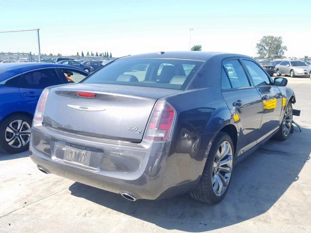 2C3CCABG9EH323054 - 2014 CHRYSLER 300 S GRAY photo 4