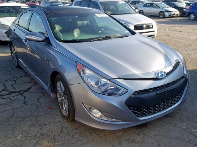 KMHEC4A44FA123921 - 2015 HYUNDAI SONATA HYB GRAY photo 1