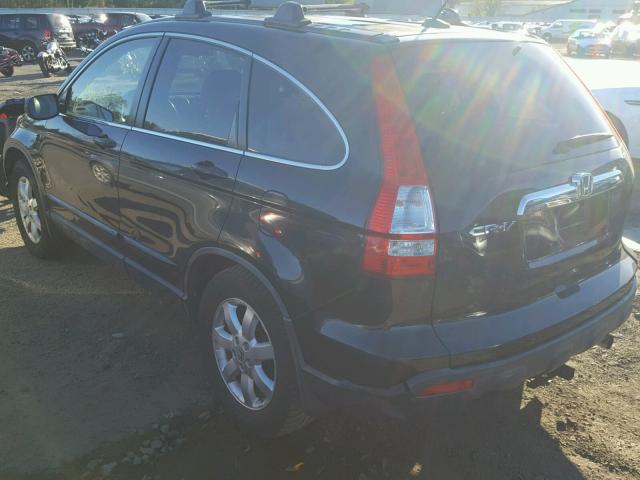 JHLRE48717C091230 - 2007 HONDA CR-V EXL BLACK photo 3