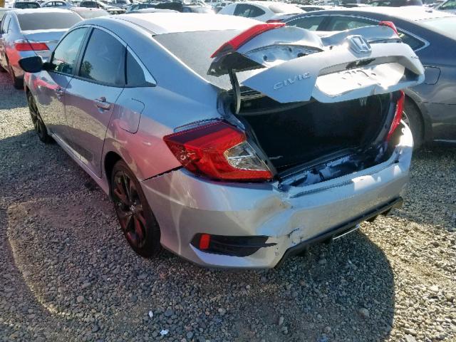 19XFC2F88KE203304 - 2019 HONDA CIVIC SPOR SILVER photo 3