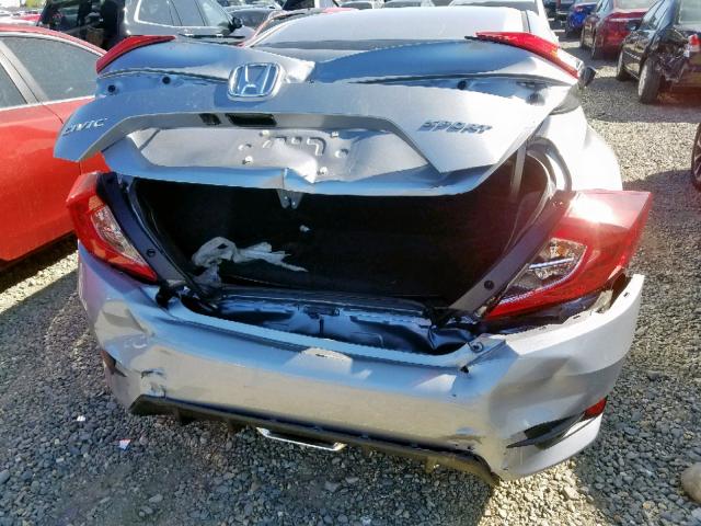 19XFC2F88KE203304 - 2019 HONDA CIVIC SPOR SILVER photo 9