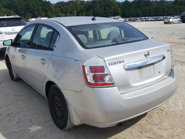 3N1AB6AP4AL724911 - 2010 NISSAN SENTRA 2.0 SILVER photo 3