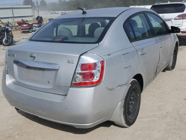 3N1AB6AP4AL724911 - 2010 NISSAN SENTRA 2.0 SILVER photo 4