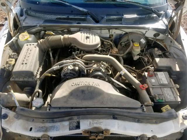 1B7GL23X7VS250731 - 1997 DODGE DAKOTA WHITE photo 7