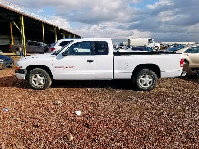 1B7GL23X7VS250731 - 1997 DODGE DAKOTA WHITE photo 9