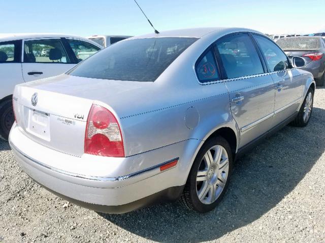 WVWAE63B15E052477 - 2005 VOLKSWAGEN PASSAT GLS SILVER photo 4