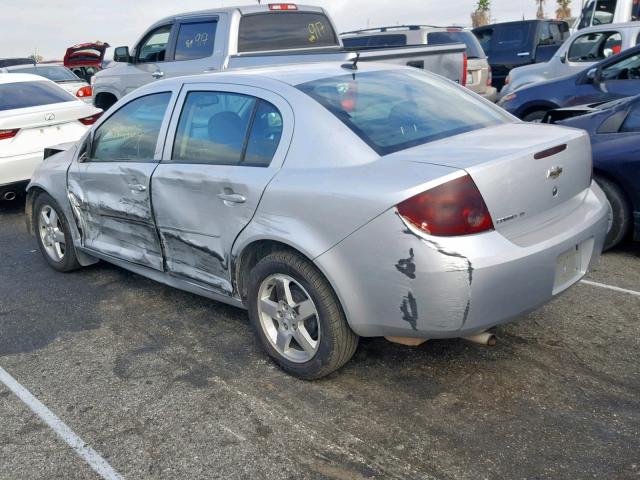 1G1AT58H197271343 - 2009 CHEVROLET COBALT LT SILVER photo 3