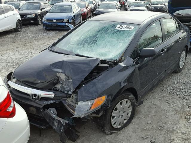 2HGFA16386H033879 - 2006 HONDA CIVIC DX V BLACK photo 2